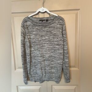 JEANNE PIERRE Black,White and Gray Sweater